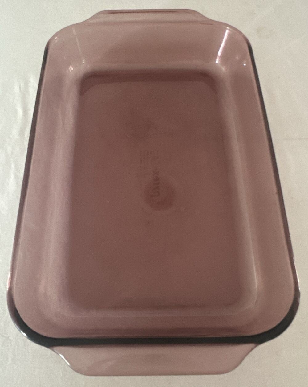 Pyrex Cranberry Purple 3 Quart 13" x 9" x 2" 233-R Casserole Glass Baking Dish